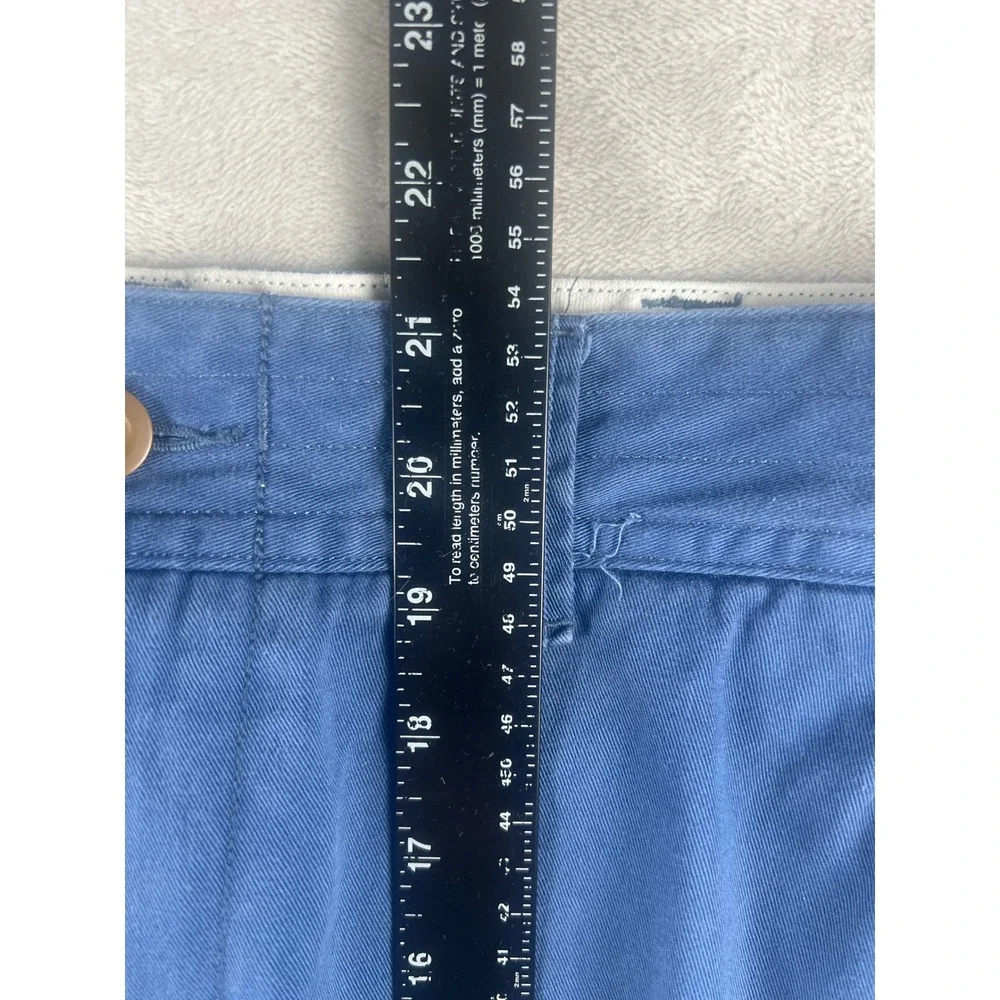 Polo Ralph Lauren Mens Blue Cargo Shorts Classic Polo Chino Size 34 Twill Cotton